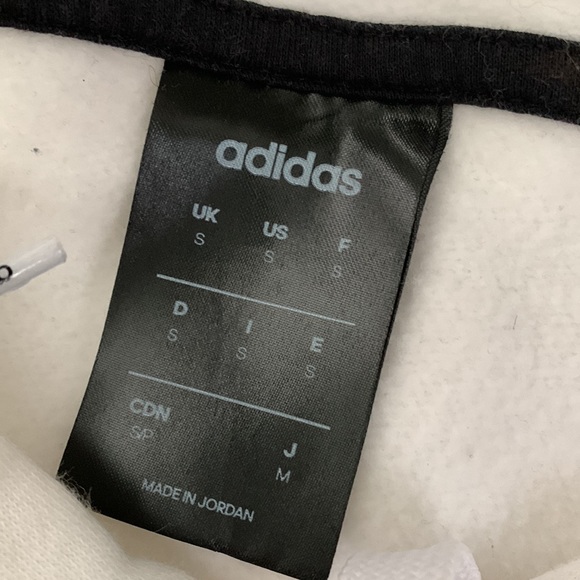 Adidas White Hooded Sweatshirt - Picture 13 of 14